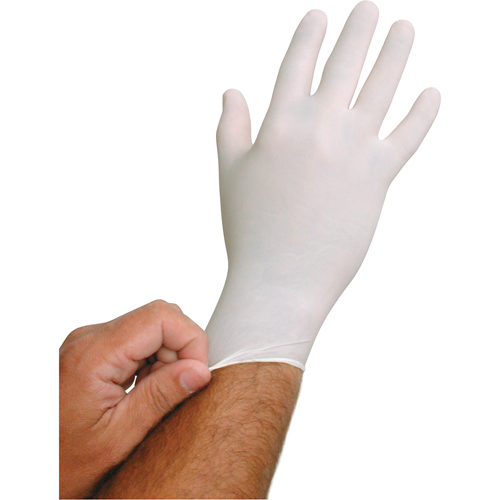 Gants jetables BioTek, Petit, Latex, 6 mils, Poudr&eacute;s, Blanc NRZ Safety Inc.