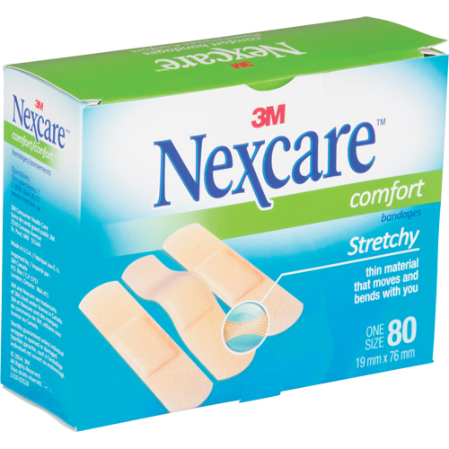 Nexcare Comfort Strips, Rectangular/Square, 3", Fabric, Sterile NRZ Safety Inc.