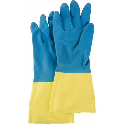 Gants deux tons NS53, Taille Moyen/8, 13" lo, N&eacute;opr&egrave;ne/Latex de caoutchouc, Doublure en Ouat&eacute;e, 28 mils NRZ Safety Inc.