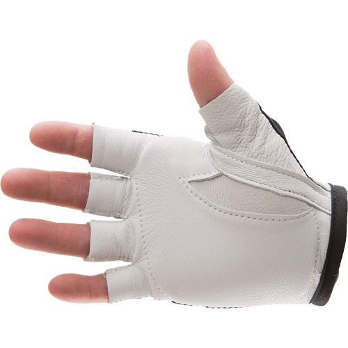 Anti-Impact Left-Hand Glove, X-Small, Goatskin/Split Leather Palm, Hook & Loop Cuff NRZ Safety Inc.