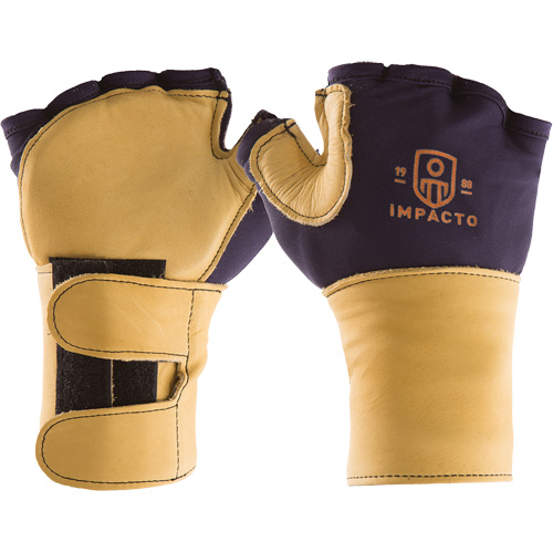 Gants de protection sup&eacute;rieure contre les impacts & les microtraumarismes r&eacute;p&eacute;t&eacute;s, main gauche, Taille T-petit, Paume Cuir fleur NRZ Safety Inc.