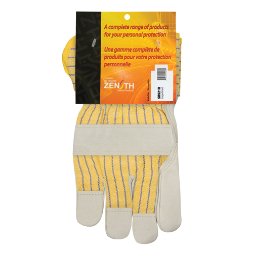 Gants d'ajusteur doubl&eacute;s pour l'hiver &agrave; paume renforc&eacute;e, Grand, Paume en Cuir fleur de vache, Doublure en Molleton de coton NRZ Safety Inc.