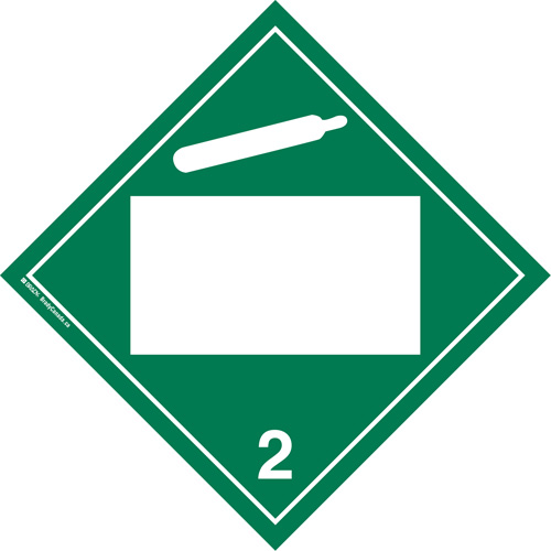 Non-Toxic Gas TDG Placard, Plastic NRZ Safety Inc.