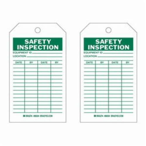 &eacute;tiquettes d'inspection de s&eacute;curit&eacute;, Polyester, 4" la x 7" h, Anglais NRZ Safety Inc.
