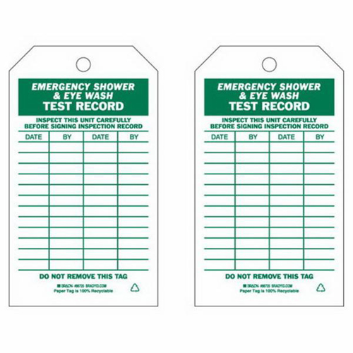 &eacute;tiquettes de rapport d'essai/inspection, Papier, 4" la x 7" h, Anglais NRZ Safety Inc.