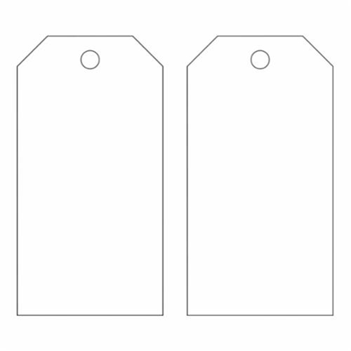 Blank Accident Prevention Tags, Metal, 3" W x 5-3/4" H NRZ Safety Inc.