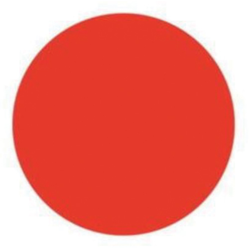 &eacute;tiquettes rondes inscriptibles, Cercle, 1,5" lo x 1,5" la, Rouge NRZ Safety Inc.