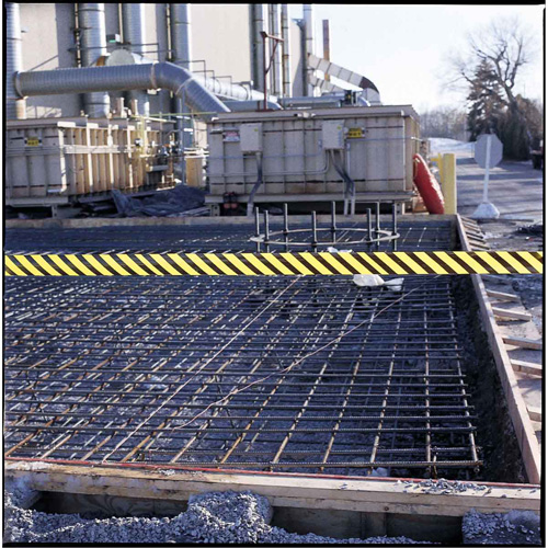 Barricade Tape, English, 3" W x 200' L, 3 mils, Black on Yellow NRZ Safety Inc.