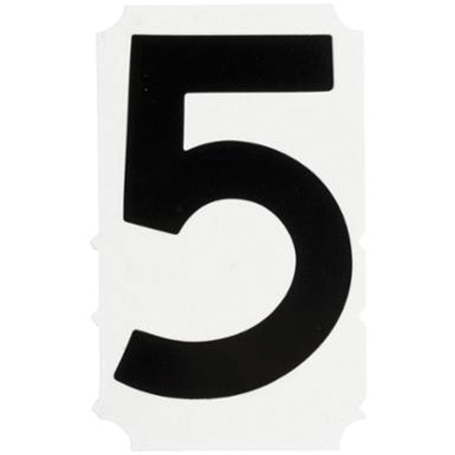 &eacute;tiquettes de lettres et chiffres gothiques individuels Quick-Align, 5, 4" h, Noir NRZ Safety Inc.