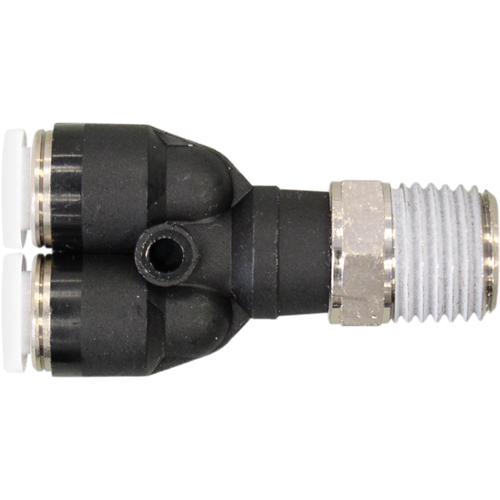 Raccord m&acirc;le en Y filet&eacute; Topfit, 3/8" dia., Polym&egrave;re NRZ Safety Inc.