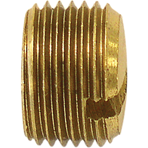 Pipe Plug (Slotted), 3/8" Dia., Brass NRZ Safety Inc.