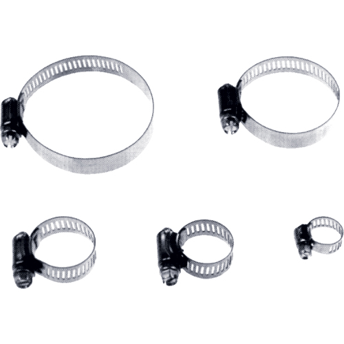 Reusable Zinc Plated Stainless Steel Clamp, Min Dia. 1/4", Max Dia. 5/8" NRZ Safety Inc.