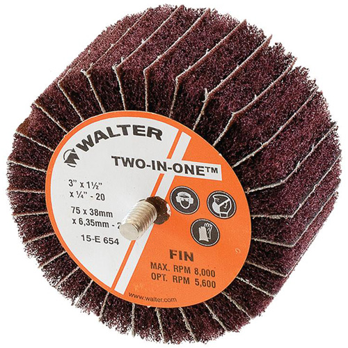 Meule &agrave; lamelles abrasives Two-In-One NRZ Safety Inc.