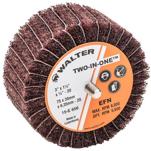 Meule &agrave; lamelles abrasives Two-In-One NRZ Safety Inc.