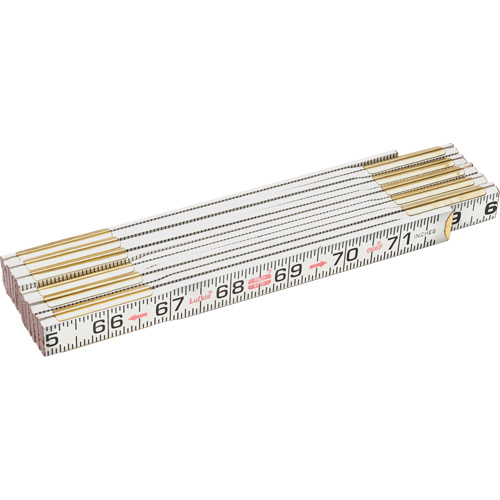 Red End&reg; Flat Reading Rule, 6' L, Wood NRZ Safety Inc.