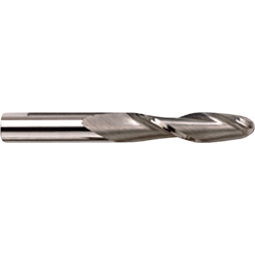 Ball End Extra Long Series End Mill, 1/8" Dia., 4 Flutes, Carbide NRZ Safety Inc.