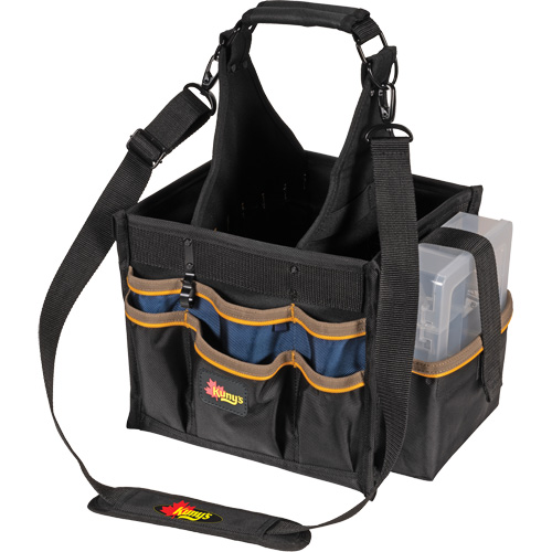 Large Electrical & Maintenance Tool Carrier, Polyester, 23 Pockets, Black NRZ Safety Inc.