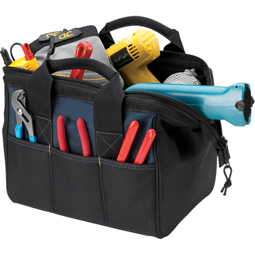 BIGMOUTH&reg; Tool Bag, Polyester, 23 Pockets, Black NRZ Safety Inc.