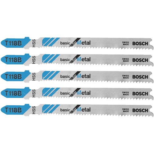 Lames de scie sauteuse de base pour le m&eacute;tal, Acier rapide, Tige en T, 3-5/8" lo NRZ Safety Inc.