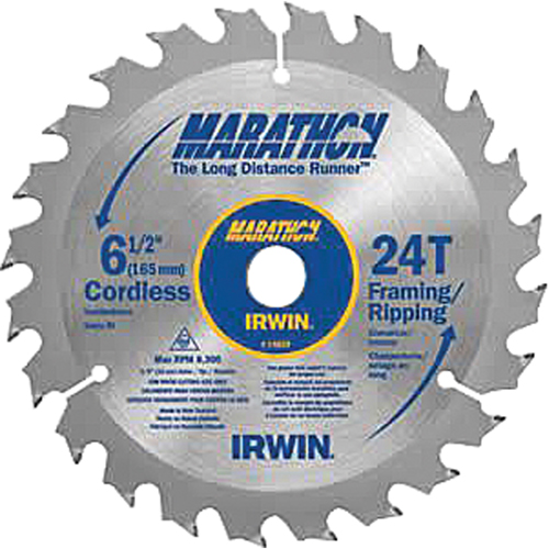 Marathon&reg; Saw Blades, 6 1/2", 24 Teeth, Wood Use NRZ Safety Inc.