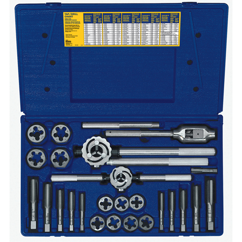 Jeu de tarauds et fili&egrave;res hexagonales m&eacute;triques Hanson, 25 Morceaux NRZ Safety Inc.
