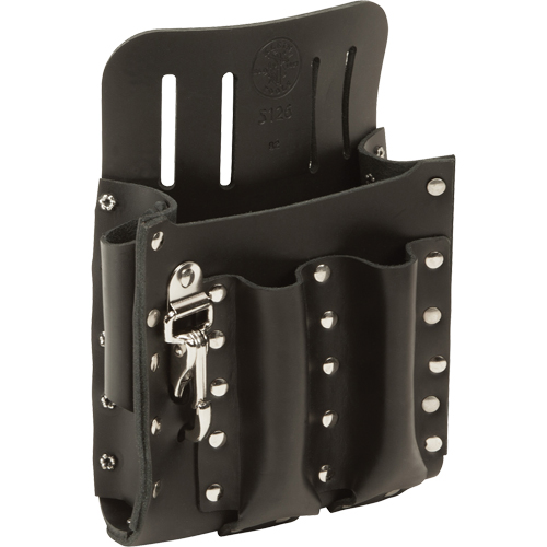 Tool Pouch, Multiple Tool Holder, Leather, 5 Pockets NRZ Safety Inc.