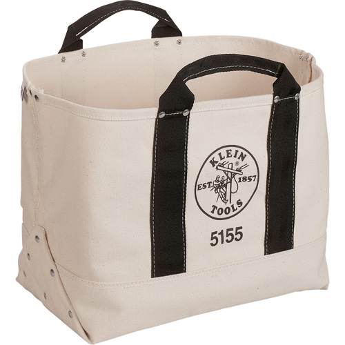 Sac &agrave; outils robuste de 17", Toile, 1 pochettes, Beige/Noir NRZ Safety Inc.