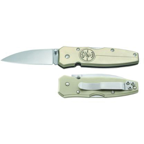 Lockback Knife with Drop Point Blade, 2-1/2" Blade, Stainless Steel Blade, Aluminum Handle NRZ Safety Inc.
