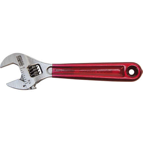 Adjustable Wrench, 4-1/2" L, 1/2" Max Width, Chrome/Polished NRZ Safety Inc.
