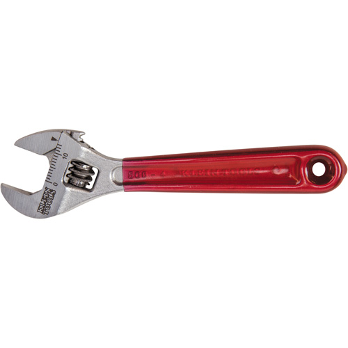 Adjustable Wrench, 4-1/2" L, 1/2" Max Width, Chrome/Polished NRZ Safety Inc.