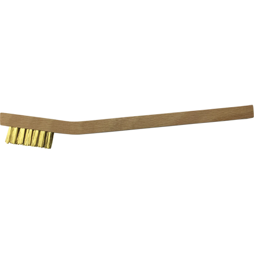 Small Cleaning Scratch Brushes, Brass, 3 x 7 Wire Rows, 7-3/4" Long NRZ Safety Inc.
