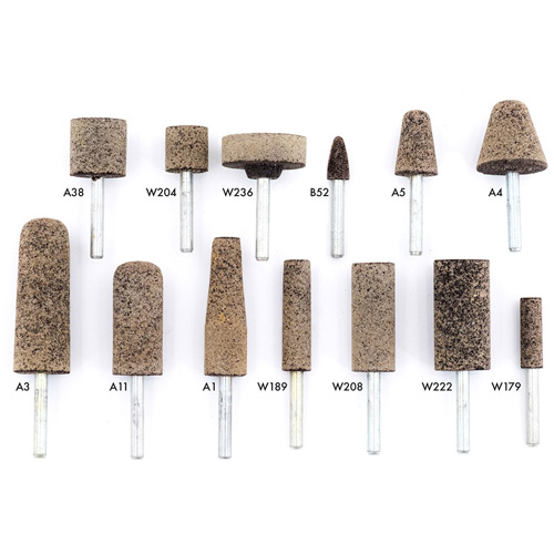 A36Q Resin Bonded Mounted Points, A11, Aluminum Oxide, 11/16" Dia., 2" L, 36 Grit NRZ Safety Inc.