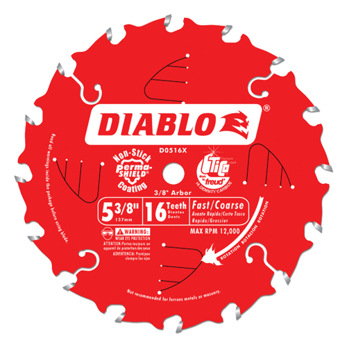 Circular Saw Blade, 5-3/8", 16 Teeth, Wood Use NRZ Safety Inc.