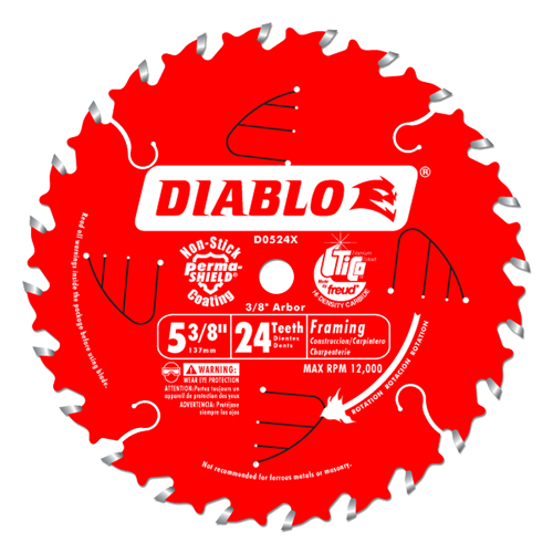 Circular Saw Blade, 5-3/8", 24 Teeth, Wood Use NRZ Safety Inc.