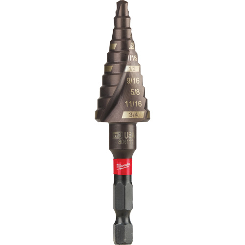 Foret &eacute;tag&eacute; #3 Shockwave Impact Duty, 3/16" - 3/4", Incr&eacute;ments de 1/16", Titane NRZ Safety Inc.