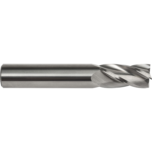 Square End Mill, 3/16" Dia., 2" L, 4 Flutes, 3/16" Shank, Carbide NRZ Safety Inc.