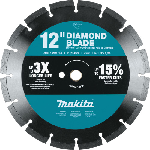 Lame diamant &agrave; bordure segment&eacute;e NRZ Safety Inc.