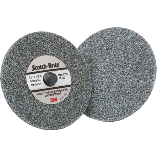 Roloc Deburr & Finish Pro TR Unitized Wheel, 2" x 1/4", Medium Grit, Ceramic NRZ Safety Inc.