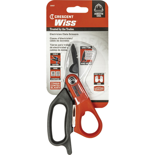 Cisailles pour &eacute;lectriciens et c&acirc;bles de donn&eacute;es, 6", Poign&eacute;e Anneaux NRZ Safety Inc.