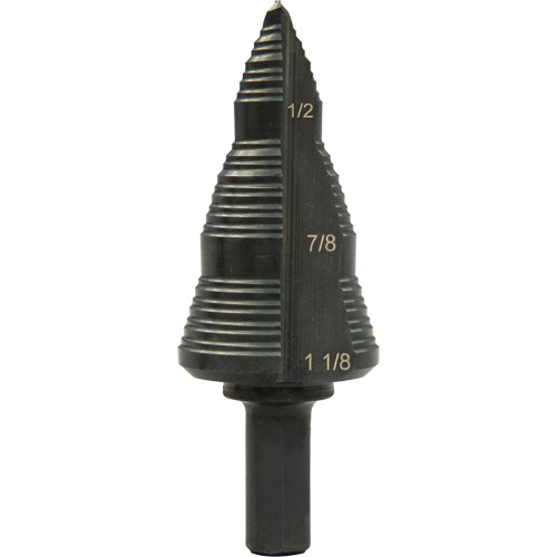 Foret &eacute;tag&eacute; &agrave; trous multiples no 9, 3/16" - 1-1/8", Acier rapide NRZ Safety Inc.