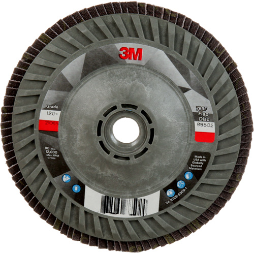 769F Quick Change Flap Disc, 5" x 5/8"-11, Type 27, 120+ Grit, Ceramic NRZ Safety Inc.
