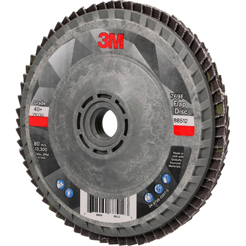 Disque &agrave; lamelles &agrave; changement rapide 769F, 4-1/2" x 5/8"-11, Type 27, Grain 40+, C&eacute;ramique NRZ Safety Inc.