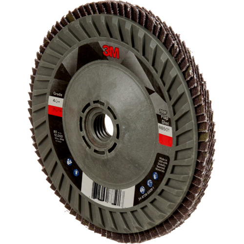 Disque &agrave; lamelles &agrave; changement rapide 769F, 5" x 5/8"-11, Type 29, Grain 40+, C&eacute;ramique NRZ Safety Inc.