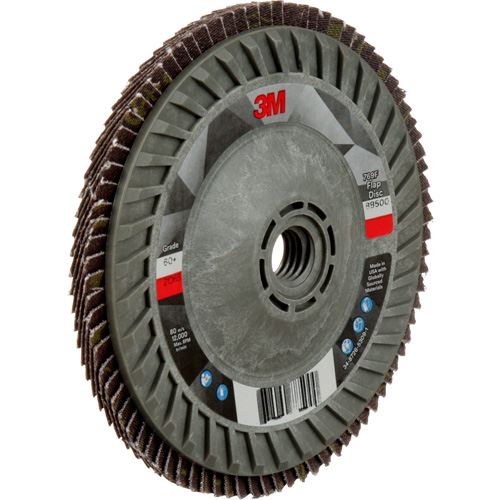 Disque &agrave; lamelles &agrave; changement rapide 769F, 5" x 5/8"-11, Type 29, Grain 60+, C&eacute;ramique NRZ Safety Inc.