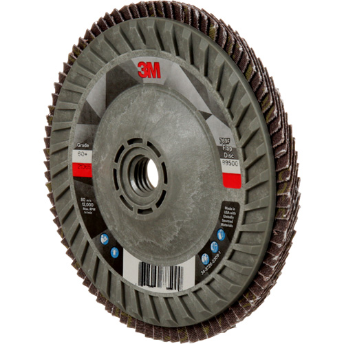 Disque &agrave; lamelles &agrave; changement rapide 769F, 5" x 5/8"-11, Type 29, Grain 60+, C&eacute;ramique NRZ Safety Inc.