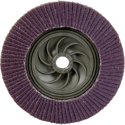 Disque &agrave; lamelles &agrave; changement rapide 769F, 5" x 5/8"-11, Type 29, Grain 60+, C&eacute;ramique NRZ Safety Inc.