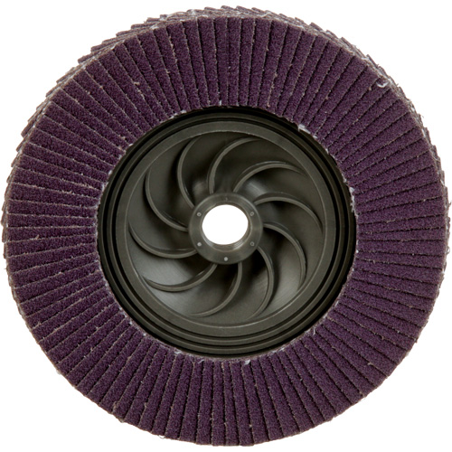 Disque &agrave; lamelles &agrave; changement rapide 769F, 5" x 5/8"-11, Type 27, Grain 80+, C&eacute;ramique NRZ Safety Inc.