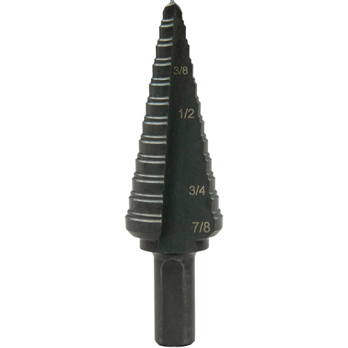 Multi-Hole Step Bit, 3/16"/4.8 mm - 7/8"/#4/22.2 mm  NRZ Safety Inc.