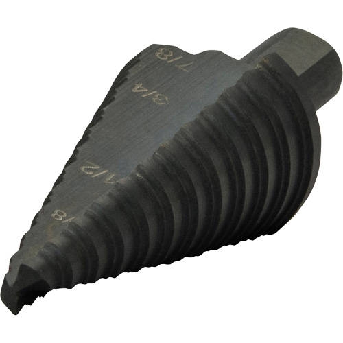 Multi-Hole Step Bit, 3/16"/4.8 mm - 7/8"/#4/22.2 mm  NRZ Safety Inc.
