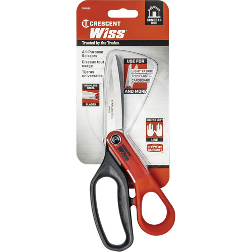Stainless Steel All Purpose Tradesman Shears, 8-1/2", Rings Handle NRZ Safety Inc.